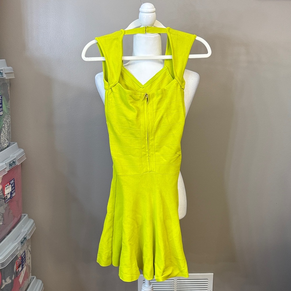 Marciano Bright Yellow Mini Dress - Picture 3 of 5